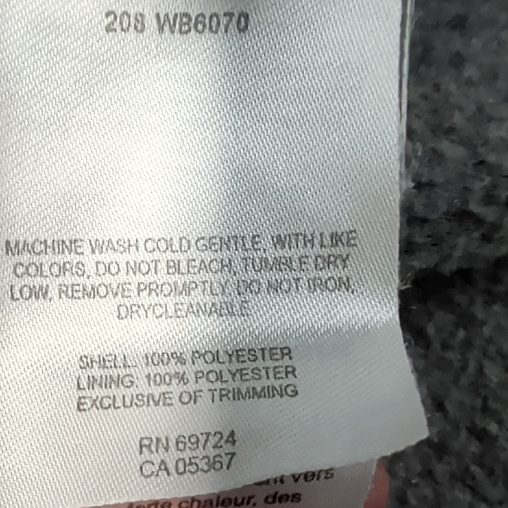 Columbia Youth Gray Full Zip Fleece Jacket Size 14/16 - Picture 6 of 7